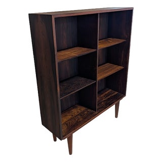 1950s Small Rosewood Bookcase For Sale