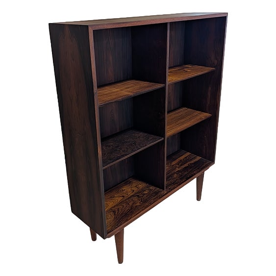 1950s Small Rosewood Bookcase For Sale