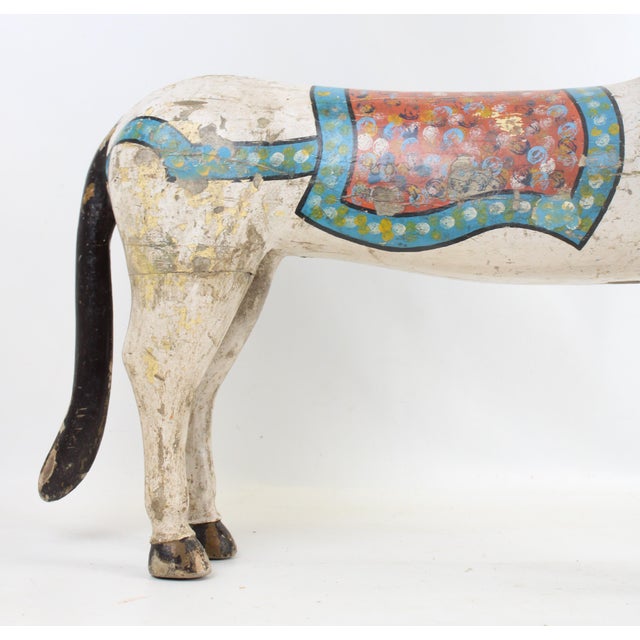 Carousel Horse With Detachable Metal Stand For Sale - Image 9 of 17