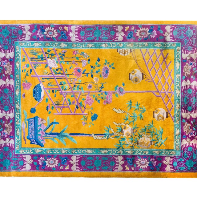 In over 40 years of dealing in fine rugs, few pieces have stopped us in our tracks like this early 20th-century Chinese...