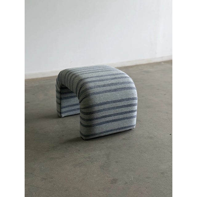 Handcrafted Striped Waterfall Stool For Sale - Image 9 of 12