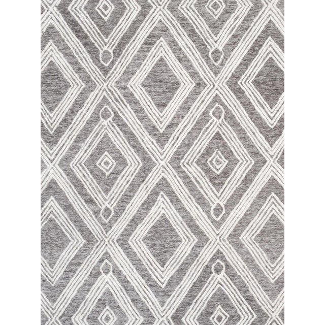 Modern Pasargad Home Modern Silver Area Rug- 5' 0" X 8' 0" For Sale - Image 3 of 6