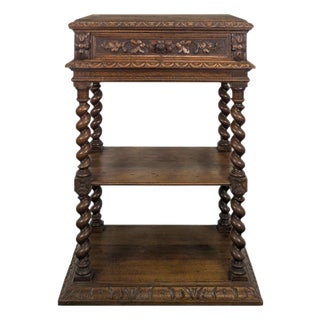 Louis XIII Oak Side Table For Sale