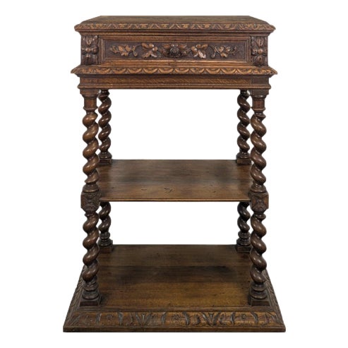 Louis XIII Oak Side Table For Sale