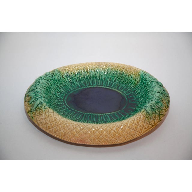 Late 20th Century Oval Majolica Low Dish For Sale - Image 5 of 5