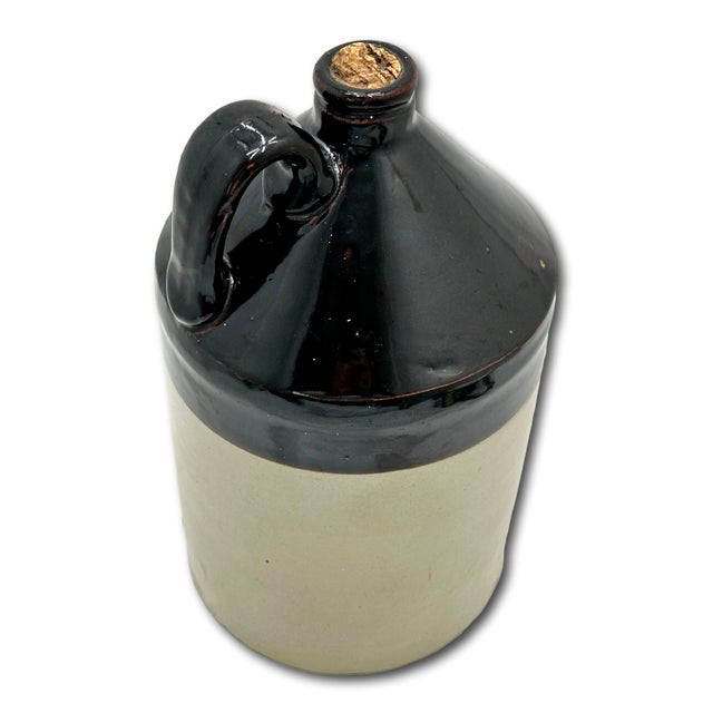 Antique Early 1900s American Stoneware Bakers & Confections Supply Advertising Jug From Boston Massachusetts For Sale - Image 10 of 12