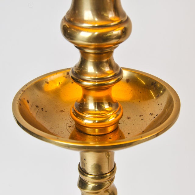 1970s 1970s Fredrick Cooper Barley Twist Brass Lamps: A Pair For Sale - Image 5 of 17