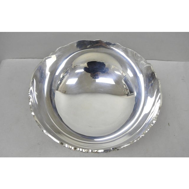 Mid 20th Century f.b. Rogers Victorian Silver Plated Bar Punch Bowl Ice Bucket Champagne Chiller For Sale - Image 9 of 13