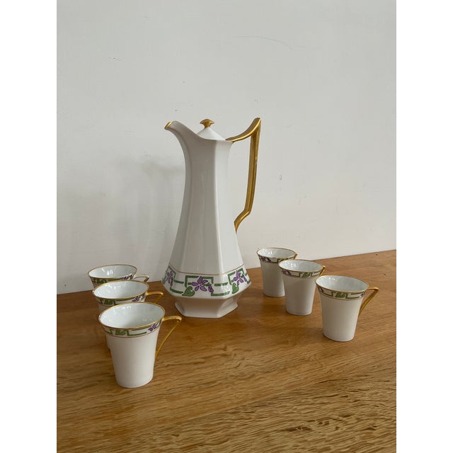 Elevate your morning ritual or afternoon tea service with this exquisite Limoges Set, crafted in France. Raynaud (Raynaud...