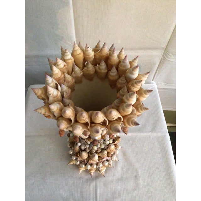 Beige 2020 Handmade Shell Vase For Sale - Image 8 of 9