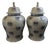 Porcelain Blue and White Giant Jar Vases, Set of 2 For Sale