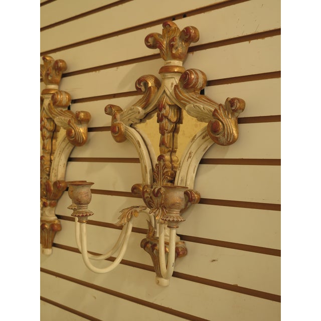 Ethan Allen Mirrored Wall Sconces a Pair Chairish