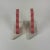Vintage Postmodern Memphis Design Pink Wood & White Marble Bookends - a Pair For Sale In New York - Image 6 of 12