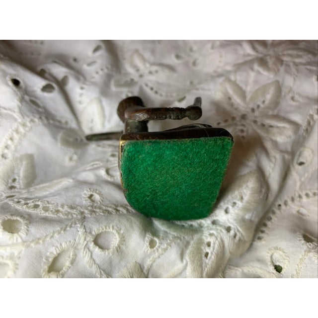 Metal Vintage Asian Bronze Drummer Figure Folk Art Figurine For Sale - Image 7 of 8