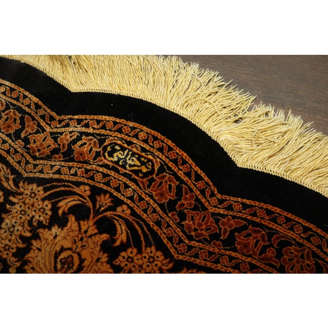 20th Century Signed Round Silk Rug rug no. 10947 For Sale - Image 10 of 10