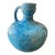 Glazed Ceramic Turquoise Blue Vase For Sale