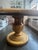 Beautiful custom-made round dining table with a solid wood pedestal base and plank-style top. Style: Farmhouse /...