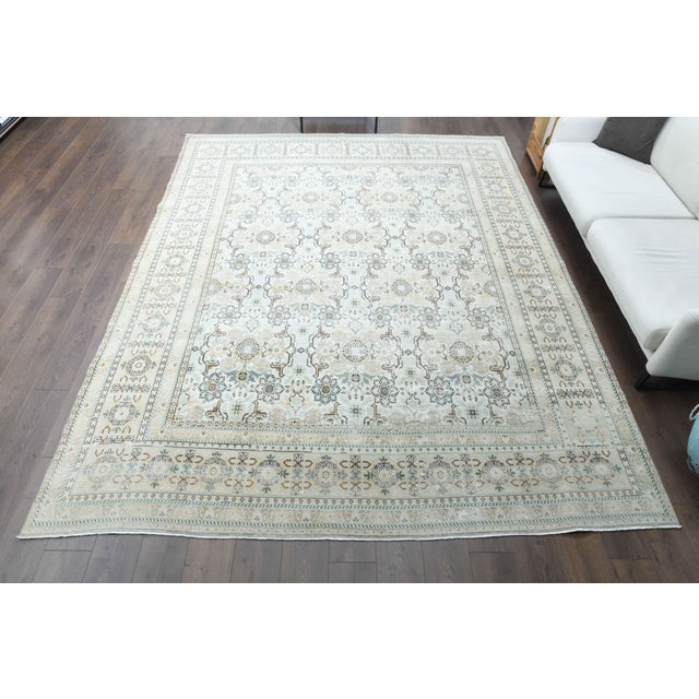 Vintage Persian Hand-Knotted area rug is a semi-antique vintage area rug. The '70s Eastern region of Anatolian's unique...