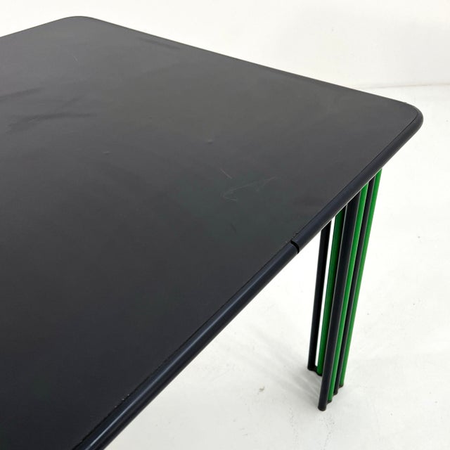 Metal Briscola Table by Giorgio Manzali for Bonaldo, Italy, 1980s For Sale - Image 7 of 10