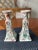 1970s Tall Hand-Painted Chinoiserie Candlestick Holders-Set of 2 For Sale - Image 4 of 8