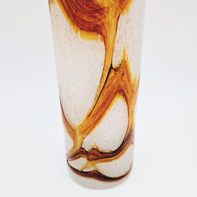 Hand-Blown Foam Glass Vase from Spiegelau, 1960s For Sale - Image 6 of 8