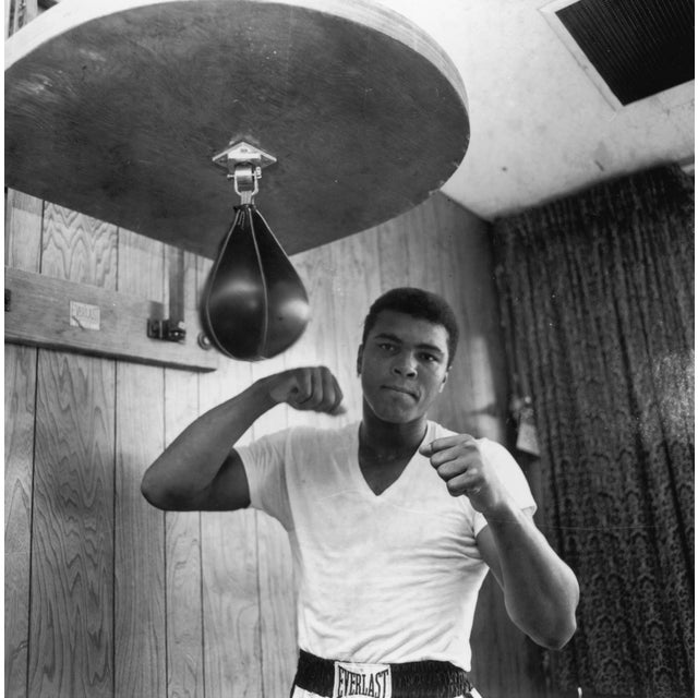 Ali in Training' Contemporary Archival Black and White Photograph Print From the Original Negative by Harry Benson - 20x20 For Sale