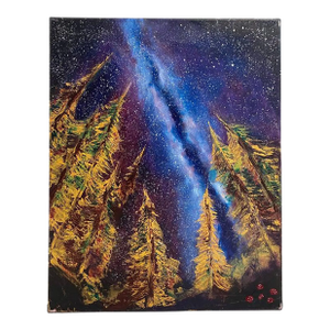 Contemporary Tyler Murphy Abstract Northern Lights Painting on Canvas