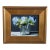 Soft Blue Bouquet of Flowers Oil Painting Including the Antiqued Gold Wood Frame For Sale