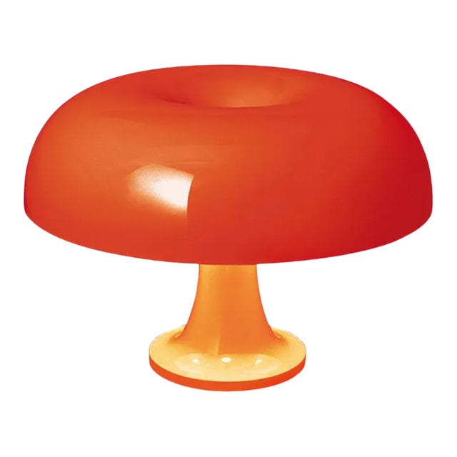 Nessino' Table Lamp by Giancarlo Mattioli for Artemide in Orange For Sale