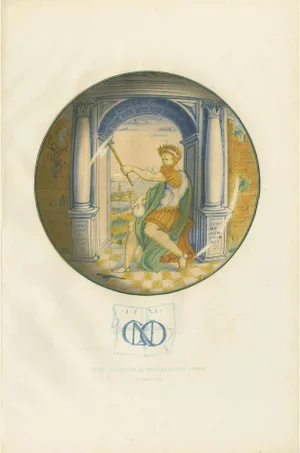 Delange, Illustration of a Plate Depicting Mr. De Basilewski in Paris, 1869, Print