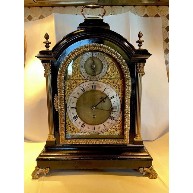 19th Century English Triple Fusee Musical Bracket Clock by Boxell of Brighton For Sale - Image 4 of 13