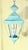 Vintage Solid Brass Hanging Lantern Hexagonal 3-Light Pendant With Verdigris For Sale - Image 11 of 14
