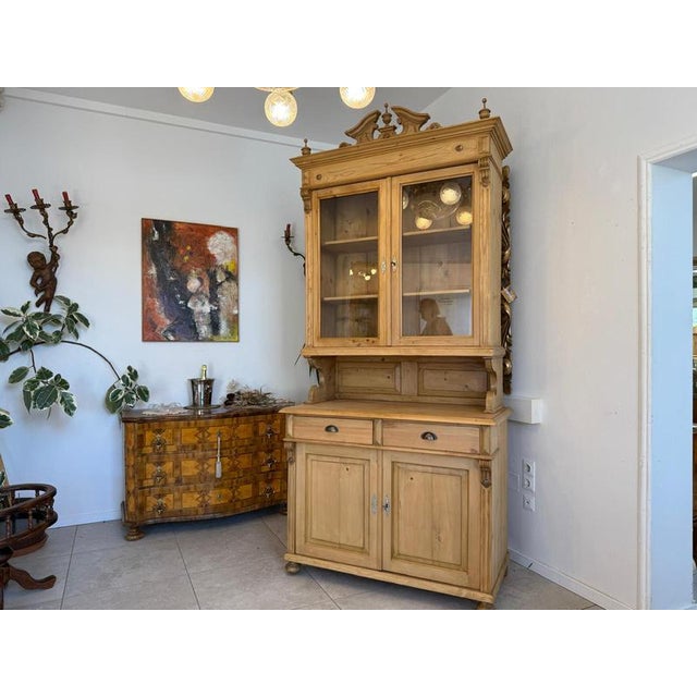 Gründerzeit Spruce Wood Kitchen Sideboard For Sale - Image 9 of 13