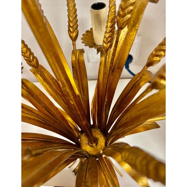 1970s Floral Gilt 5-Light Chandelier from Hans Kögl, 1970s, Set of 2 For Sale - Image 5 of 12