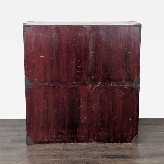 Japanese Nihonmatsu/Tansu Chest – Wooden Dresser With Iron Hardware For Sale In San Francisco - Image 6 of 17