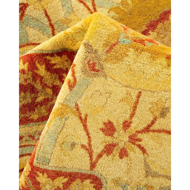 Textile Mogul, One-of-a-Kind Hand-Knotted Area Rug in Ivory, 6' 0" x 9' 1" For Sale - Image 7 of 8