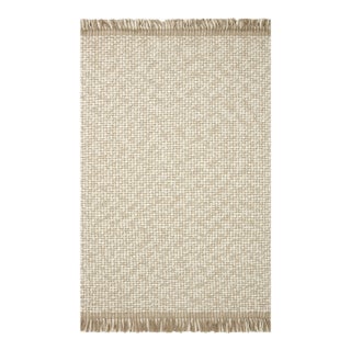 Amber Lewis x Loloi Yellowstone Natural / Ivory 18" x 18" Sample Rug For Sale