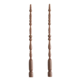 Spindle Leg Tapers, Set of 2 - Fawn For Sale