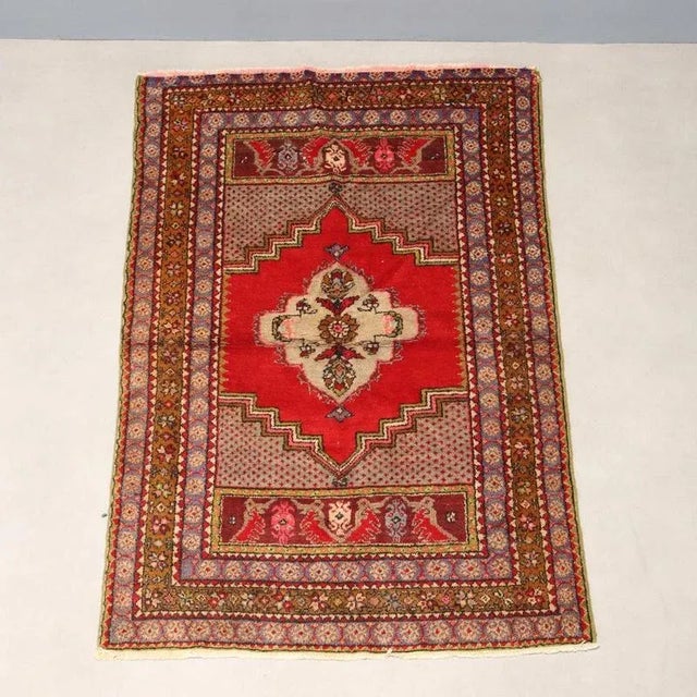 Vintage Turkish Kirsehir Rug For Sale - Image 3 of 10