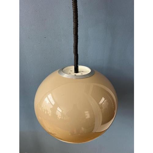 Vintage Space Age Mushroom Pendant Lamp from Dijkstra For Sale - Image 9 of 13