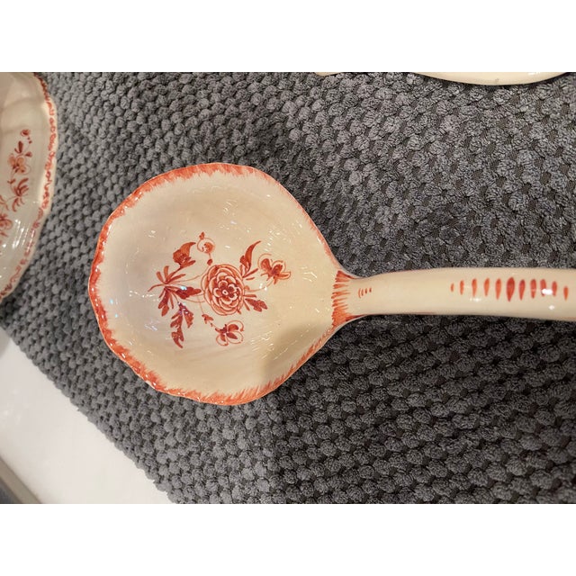 Vintage Italian Hand Painted Tureen With Underplate and Ladle For Sale - Image 10 of 11