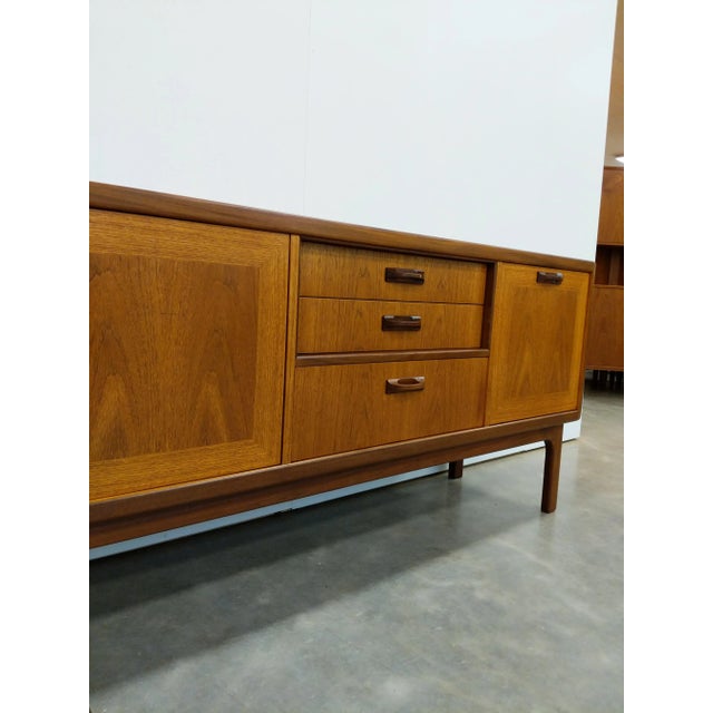 Brown 1960s Vintage Mid Century Modern Teak Credenza by G Plan For Sale - Image 8 of 11