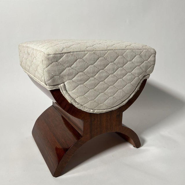 Art Deco Stool in Rosewood Veneer, France, 1930s For Sale - Image 11 of 18
