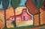 Belgian Barn by the River - Expressionist Landscape Original Oil on Canvas by Gloria Takla For Sale In Monterey, CA - Image 6 of 11