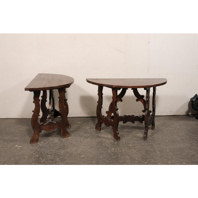 Italian 19th Century Italian Lyre Leg Consoles (Or Center Table) For Sale - Image 3 of 13