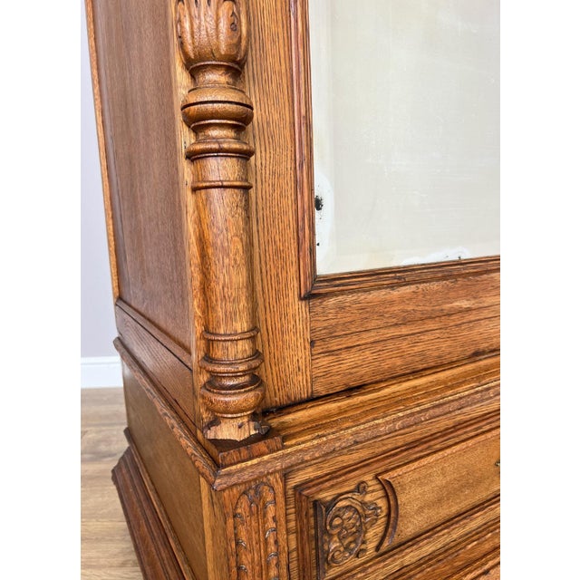 French Wardrobe in Oak For Sale - Image 12 of 18