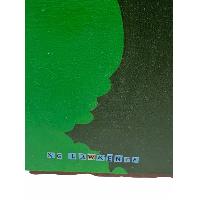 2000 - 2009 Orig Nancy Goodman Lawrence Acrylic & Collage Painting - Mutation For Sale - Image 5 of 5