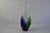 Czech Blue and Green Sommerso Art Glass Vase, 1970s For Sale - Image 4 of 12