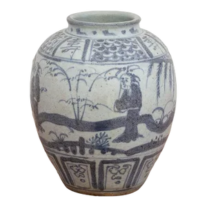 Vintage Chinese Pottery Vase
