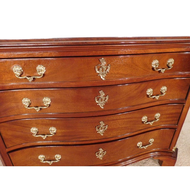 Vintage Craftique Furniture Mahogany 4 Drawer Fancy Chippendale Chest Dresser For Sale - Image 14 of 18